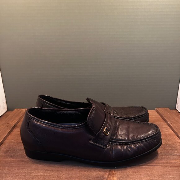 Bostonian Stockbridge Slip On Moc Loafer Dark Brown Size 10 - Picture 1 of 8